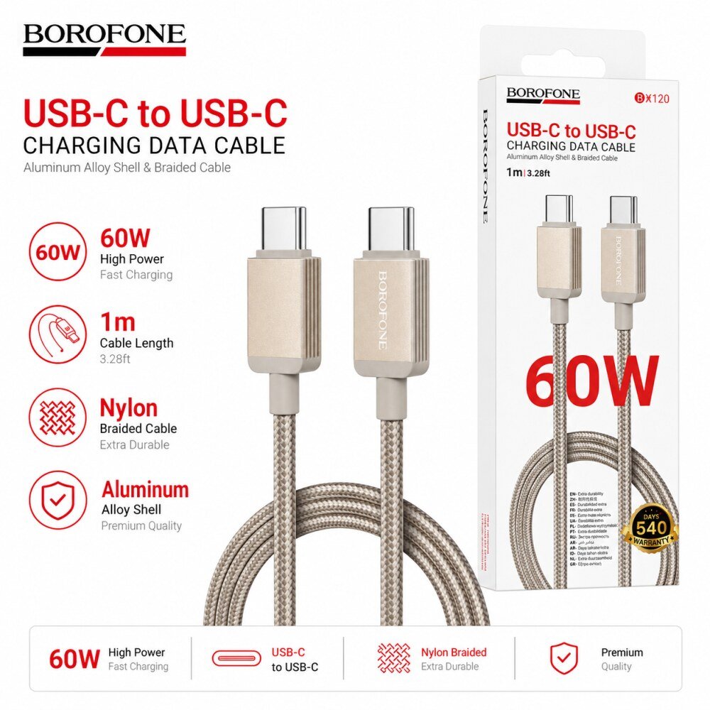 cable 60w typec typec bx120 Aluminum